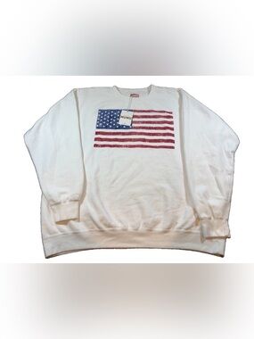 Show Me Your Mumu Stanley Sweatshirt American Flag Women’s Sz XXL Oversize NWT